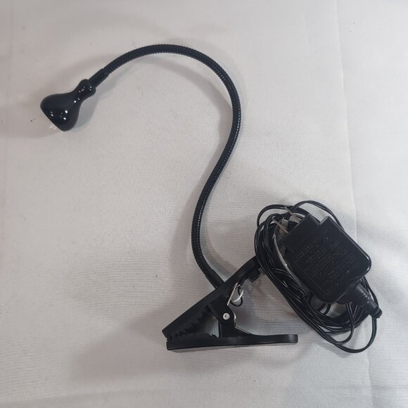 IKEA Jansjo Flexible Gooseneck Lamp Clip On Black Light Clamp Articulating Spotl - Picture 1 of 10